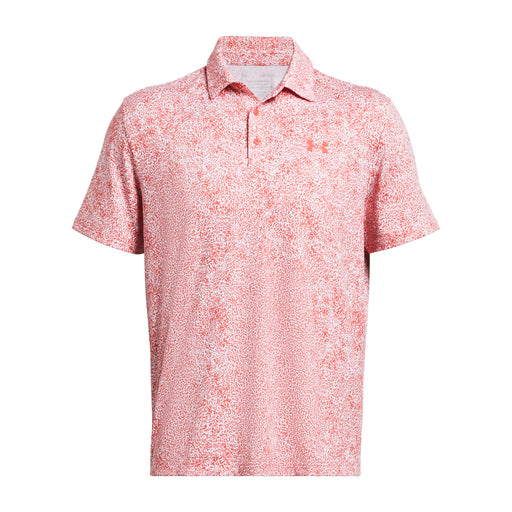 Under Armour Playoff 3.0 Azalea Forms Printed Golf Polo Shirt - Coho/White (Pink)
