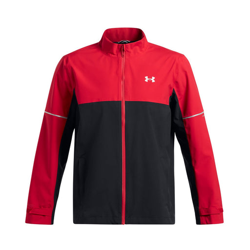 Under Armour Drive Golf Waterproof Rain Jacket - Red//Black 