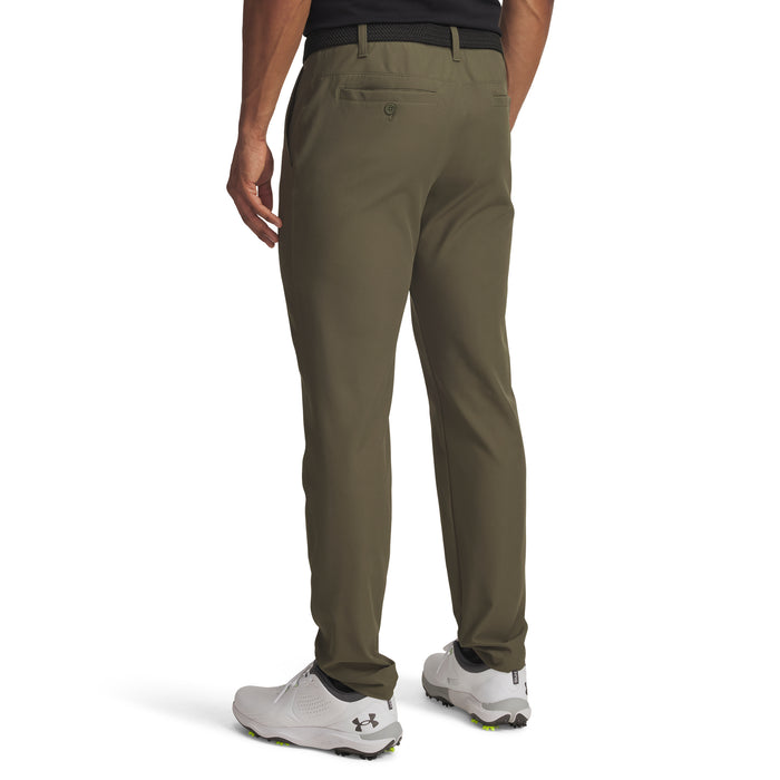 Under Armour Drive Tapered Men's Golf Trousers - khaki green on model back view