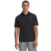 Under Armour Matchplay Printed Golf Polo Shirt - Black / Anthracite / Pitch Gray