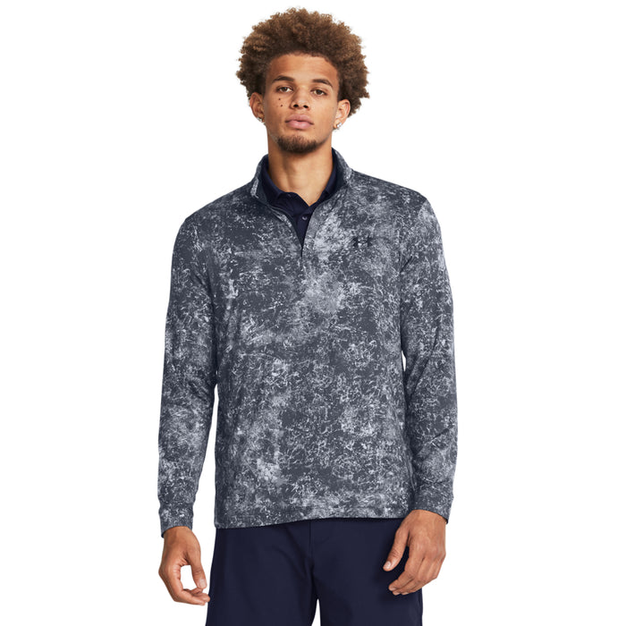 Under Armour Playoff Printed Mineral Wash Golf Pullover
