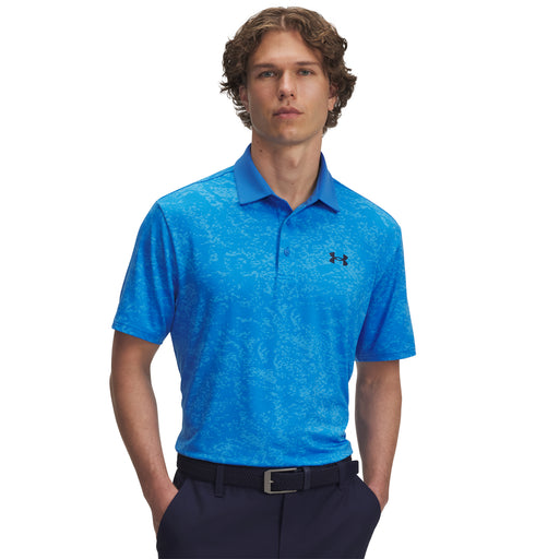Under Armour Playoff 3.0 Golf Polo Shirt - Blue Atlantis / Viral Blue / Midnight Navy 