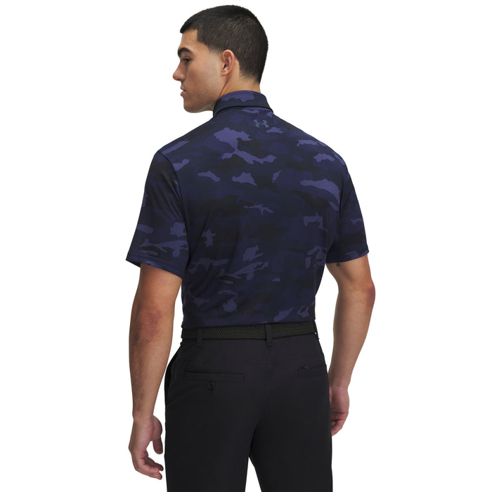 Under Armour Playoff 3.0 Woodland Ultra Golf Polo Shirt - Midnight Navy/Downpour Grey