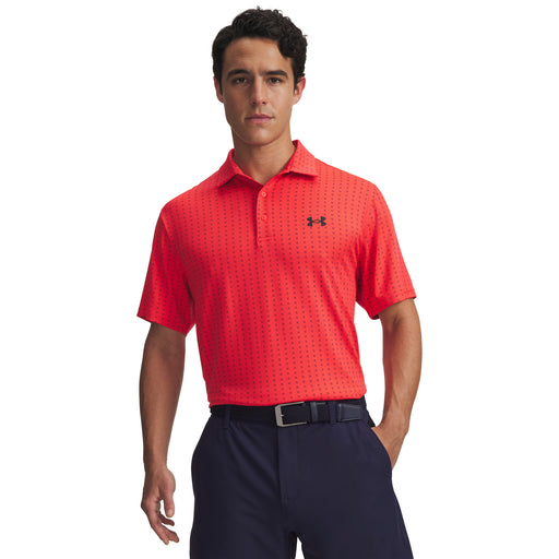 Under Armour Playoff 3.0 Golf Polo Shirt - Racer Red/Black
