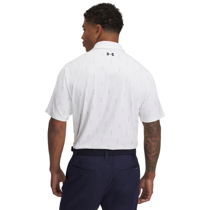 Under Armour T2G Printed Polo Golf Shirt - White