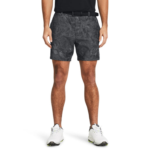 Under Armour Iso-Chill Printed 7" Men's Golf Shorts - Black/Halo Grey