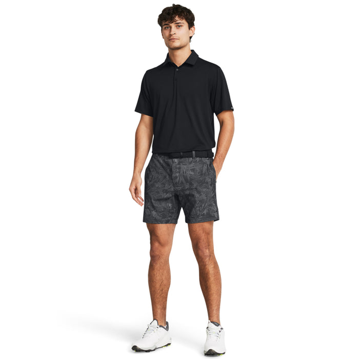 Under Armour Iso-Chill Printed 7" Men's Golf Shorts - Black/Halo Grey
