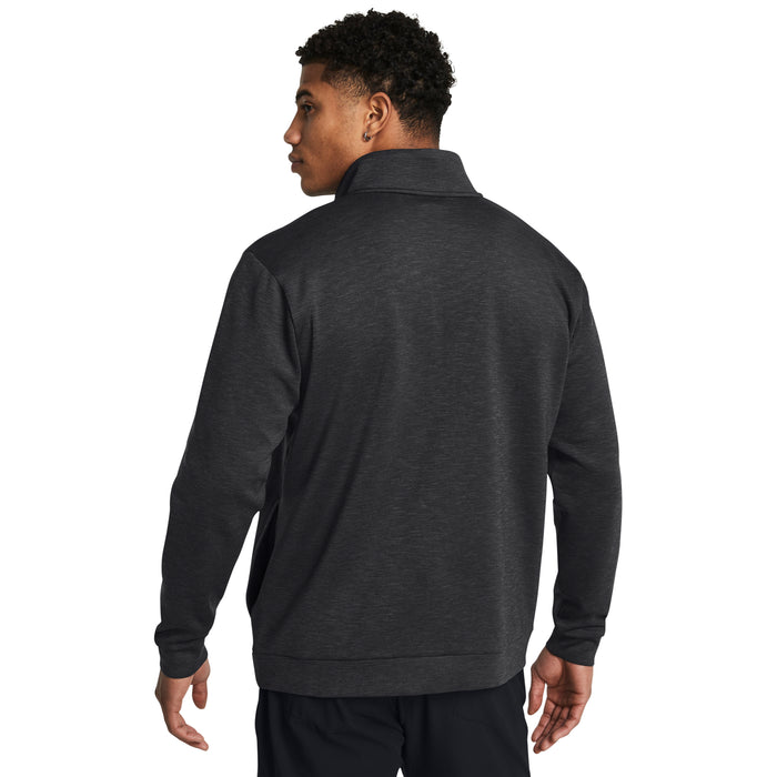 Under Armour Drive Midlayer Golf Pullover - Black/Anthracite