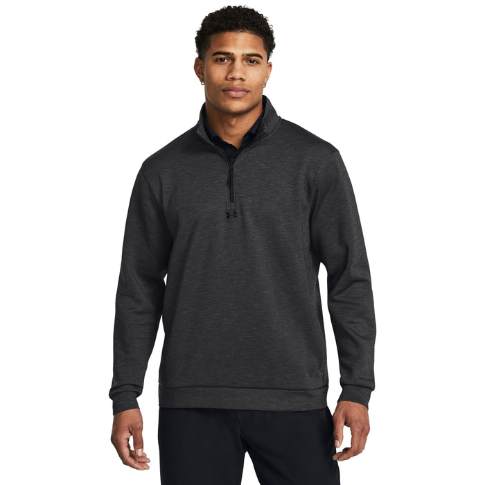 Under Armour Drive Midlayer Golf Pullover - Black/Anthracite