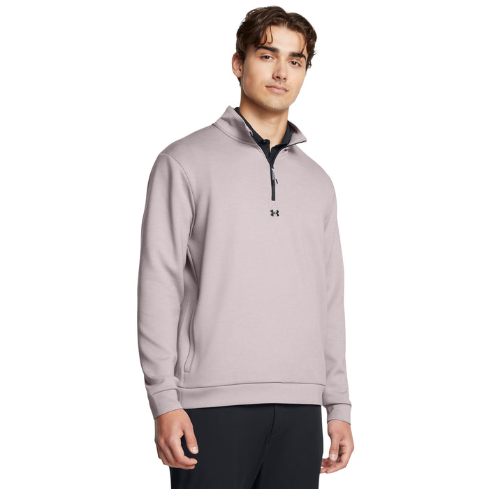 Under Armour Drive Midlayer Golf Pullover - Tetra Grey/Grey Matter