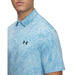 Under Armour Playoff Jacquard Golf Polo Shirt - Stream/Ether Blue