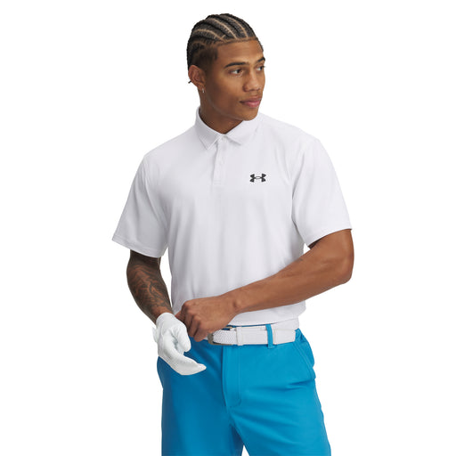 Under Armour T2G Pique Polo Golf Shirt - White