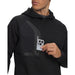 Under Armour Drive Pro Hybrid black golf hoodie featuring a textured fabric and a zipped chest pocket with phone.