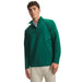 Under Armour Drive men's quarter zip golf midlayer in campus ivy and midnight navy, front view.