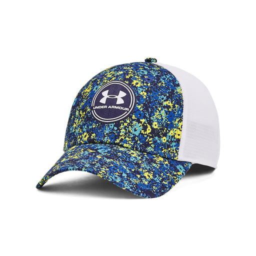 Under Armour Mens ISO Cap Static Blue/Lime Surge - Clothing from Gamola Golf  Ltd UK