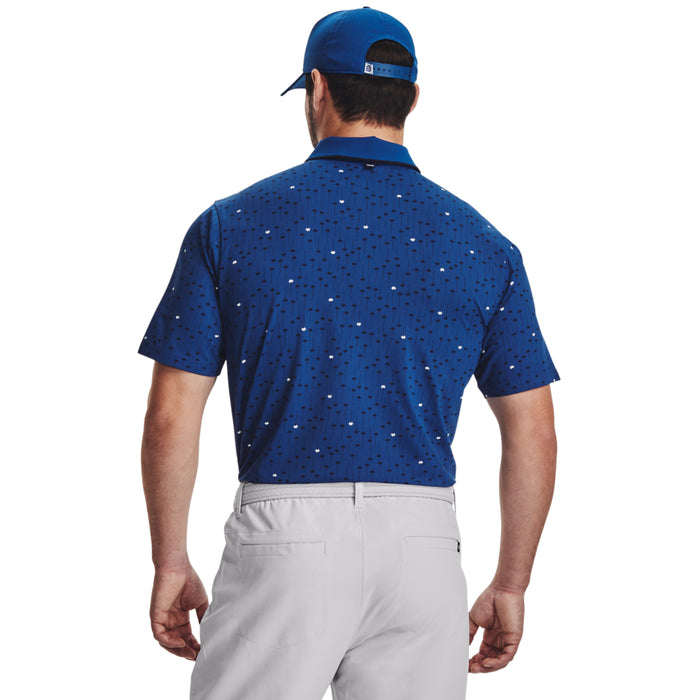 Under Armour Iso-Chill Mens Golf Polo- Blue — Pin High Golf