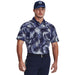 under armour iso chill palm print navy mens polo