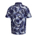under armour iso chill palm print navy mens polo