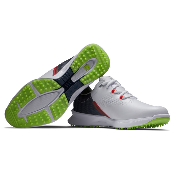 footjoy fuel white navy lime green golf shoes