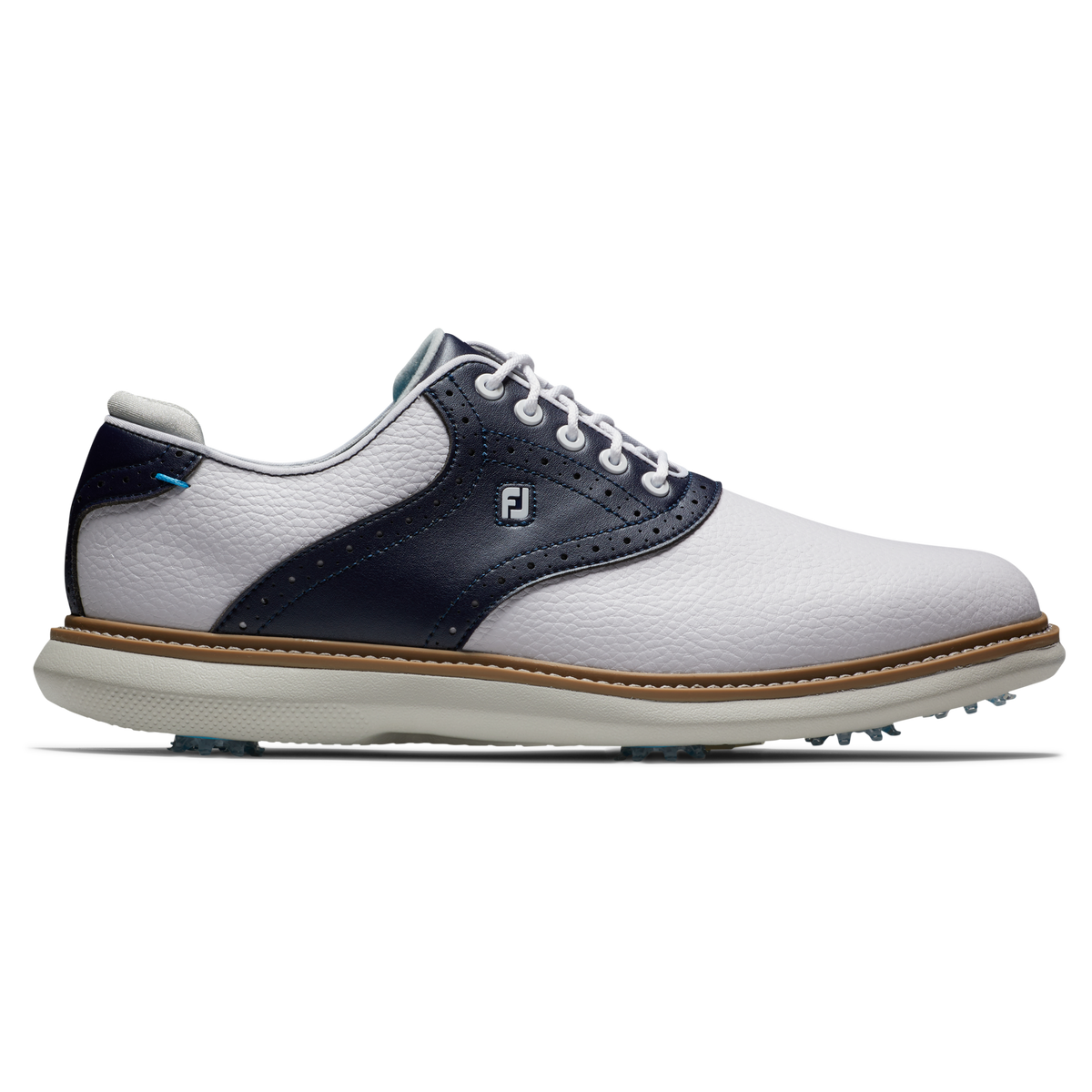 FootJoy Traditions Mens Golf Shoes 57899 White & Navy — Pin High Golf