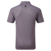FootJoy Half Moon Print Golf Shirt Black, White, Purple & Pink