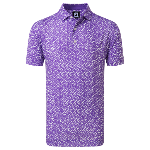 FootJoy Tossed Tulips Golf Shirt Purple