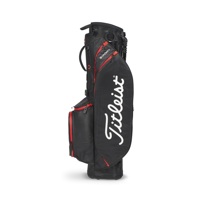 Titleist Players 4 stadry stand bag 2023 black red