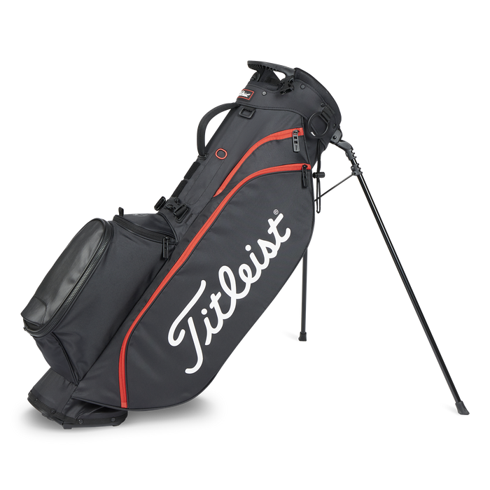 Titleist Players 4 stand bag black red