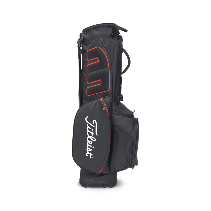 Titleist Players 4 stand bag black red