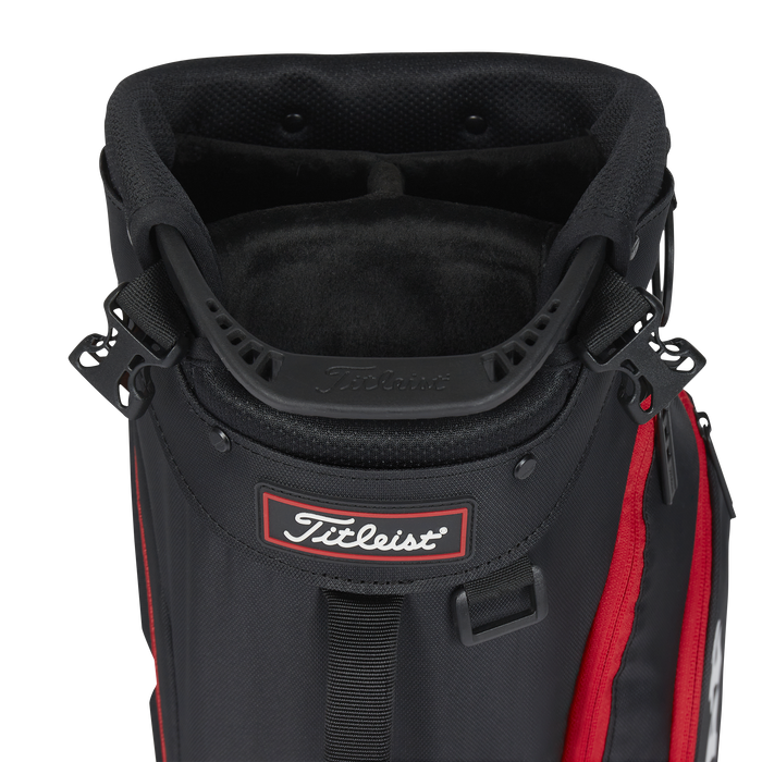 Titleist Players 4 stand bag black red