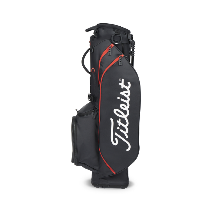 Titleist Players 4 stand bag black red