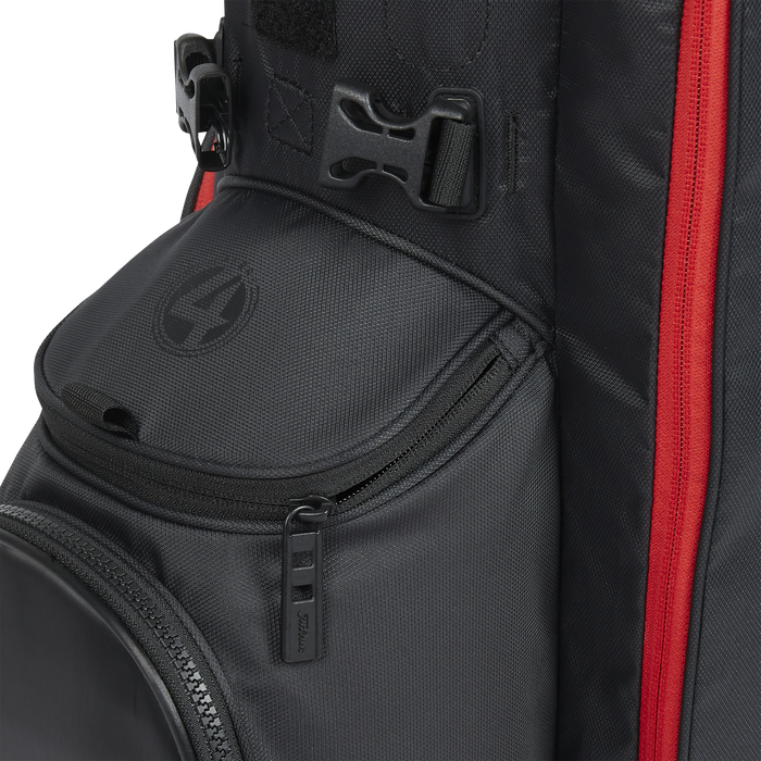 Titleist Players 4 stand bag black red
