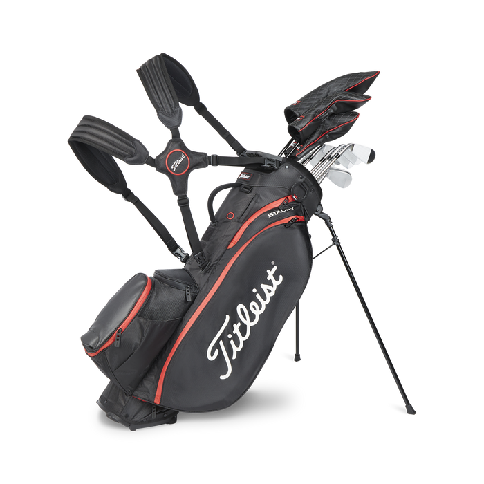 Titleist Players 5 Stand Bag 2023 Black Red