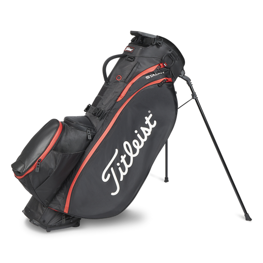 Titleist Players 5 Stand Bag 2023 Black Red