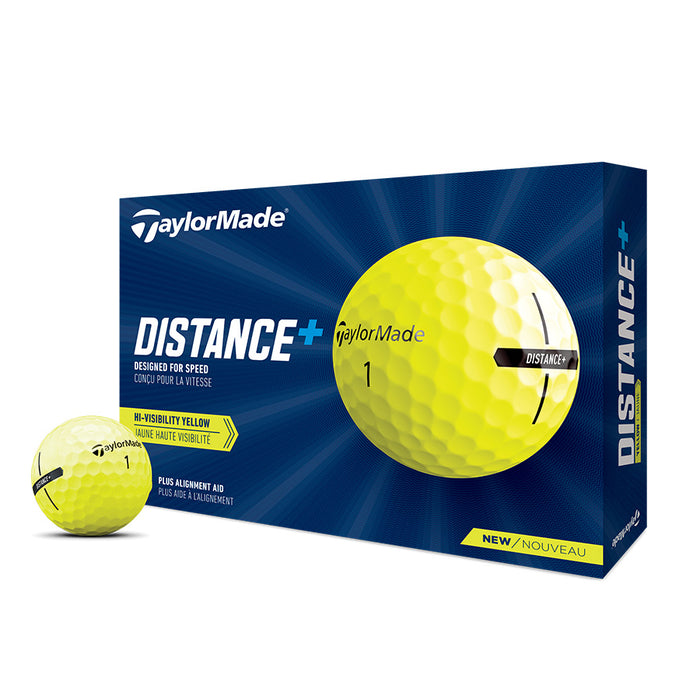 Taylormade Distance+ Golf Balls (Yellow)